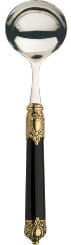 Casa Bugatti Łyżka do sosów Rinascimento Gold Black RIDN-02413