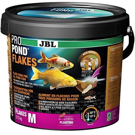 JBL podszewki zapewnia wszystkie ryby do stawu, pływające paszy płatki, wyściółka funkcyjna, propontida Flakes 4127100