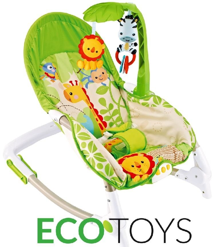 Ecotoys Ecotoys, Animal 4, Leżaczek/Bujaczek z wibracjami, Lew