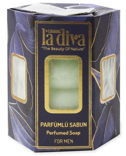 LA DIVA MYDŁO W KOSTCE TWIST DLA MĘŻCZYZN PERFUMOWANE (4 x 45 g) 180 g - LA DIVA BP-8699266393371
