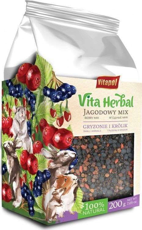 Vitapol Vita Herbal dla gryzoni i królika jagodowy mix 200g ZVP-4154