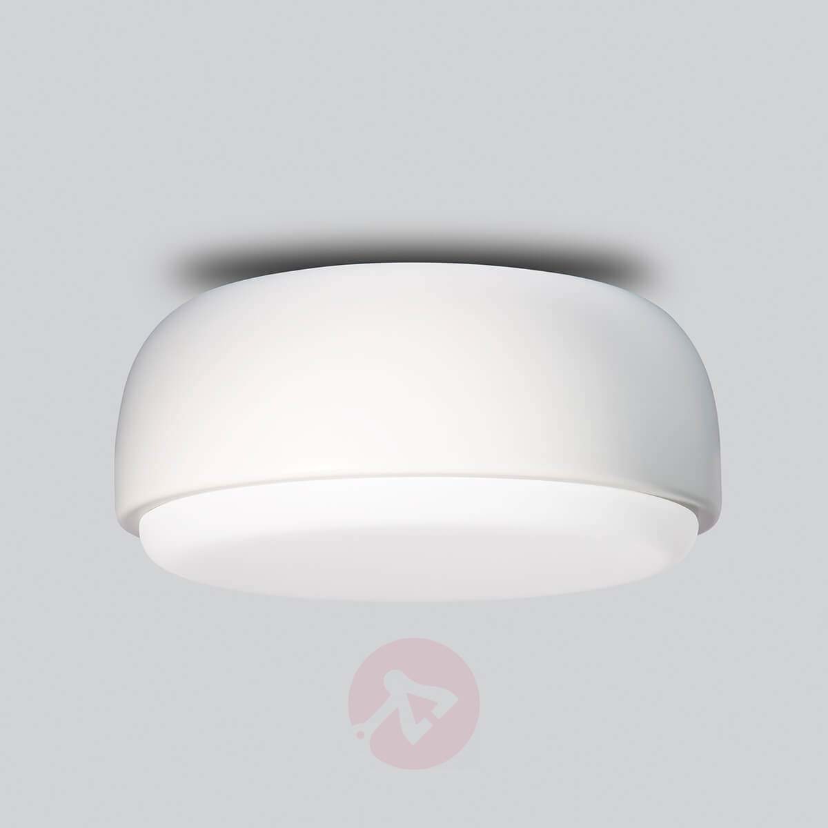 Biała designerska lampa sufitowa Over Me, 30 cm
