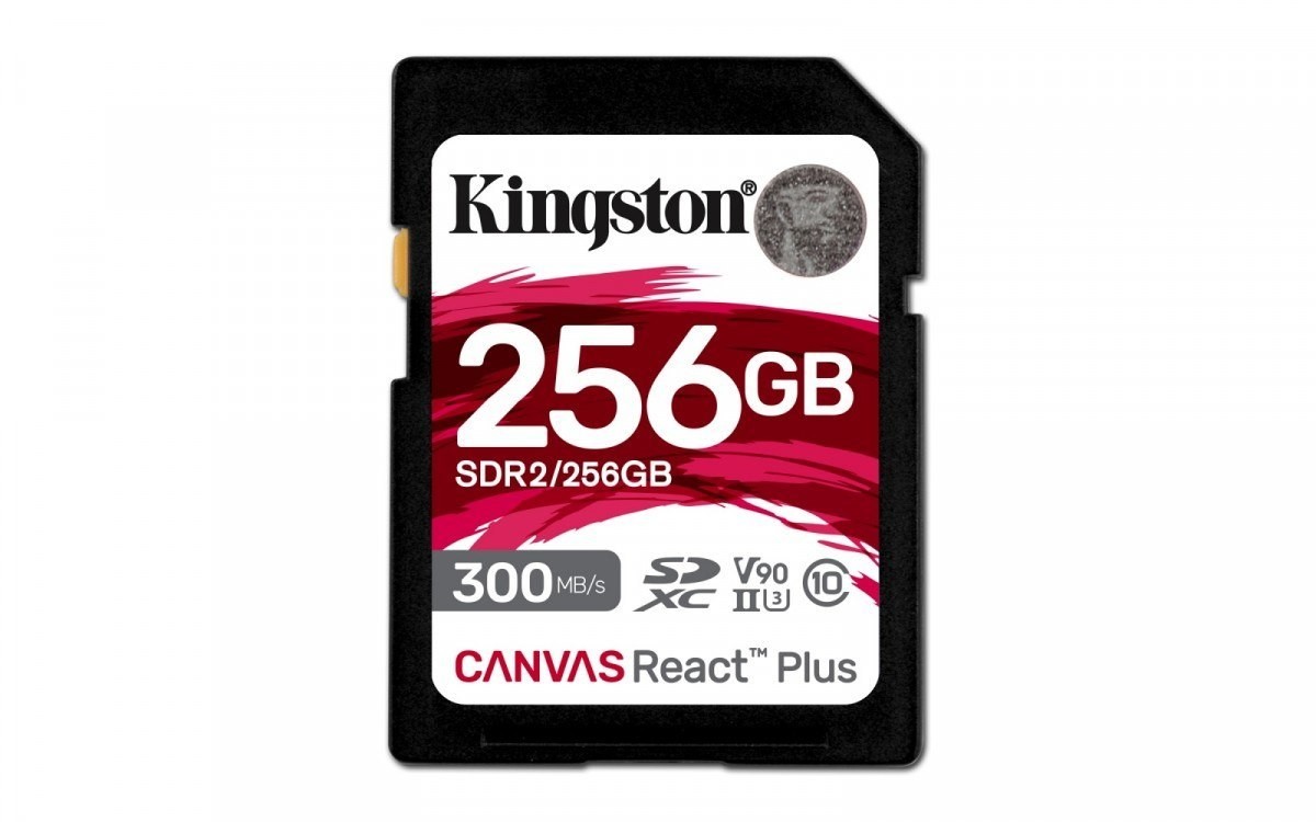 Kingston Karta pamięci SD 256GB Canvas React Plus 300/260 UHS-II U3 SDR2/256GB