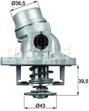 MAHLE TERMOSTAT MAHLE TM12105 BMW 5 E39 7 E38 3,5-4,0 96-03 X5 00 MAHLE TM 12 105