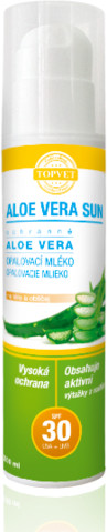 Topvet Aloe Vera Mleczko do opalania SPF 30, 200 ml