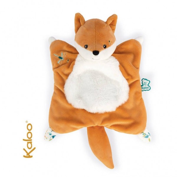 Kaloo Komforter Kwadratowy Lisek Leonard 20 cm w Pudełku Kolekcja Fripons