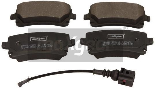 MaxGear Zestaw klocków hamulcowych, hamulce tarczowe 19-3323 19-3323