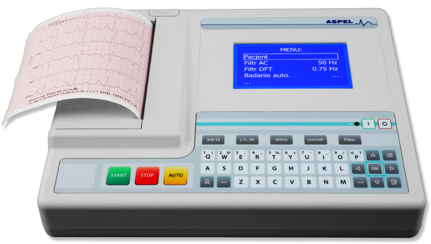 ASPEL AsCARD Mint 07.301 elektrokardiograf 6-kanałowy APL- 07-101-0512*