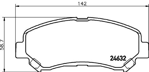 Mintex Zestaw klocków hamulcowych, hamulce tarczowe MDB2938