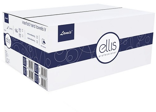 Lamix Ręczniki papierowe ZZ 3000 szt Ellis Professional biały celuloza