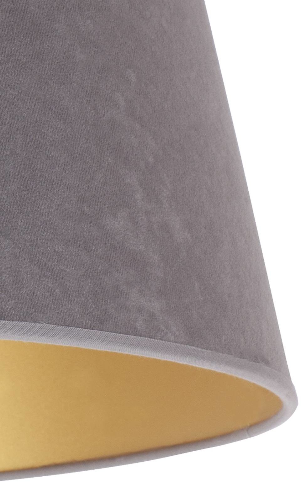 Euluna Klosz Cone wysokość 18 cm, szary/złoty