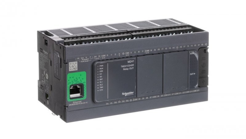 Schneider Electric Sterownik programowalny 40 I/O przekaźnikowych Enthernet Modicon M241-24I/O TM241CE40R TM241CE40R