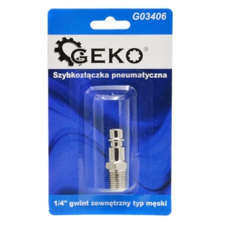 GEKO Szybkozłączka pneumatyczna typ męski GZ 1/4" 3181 G03406