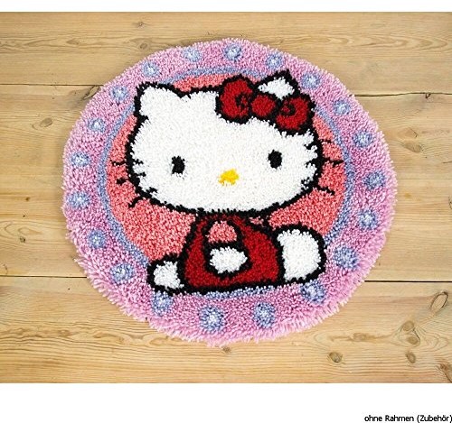 Vervaco Vervaco Hello Kitty zatrzask haczyk zestaw dywanów, wielokolorowy PN-0147570
