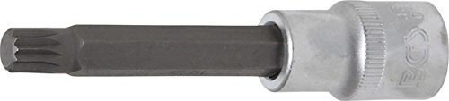 BGS-technic BGS wkładka bit, 1/2 cala, uzębienie wewnętrzne, 100 MM długości, M10, 1 sztuki, 4362