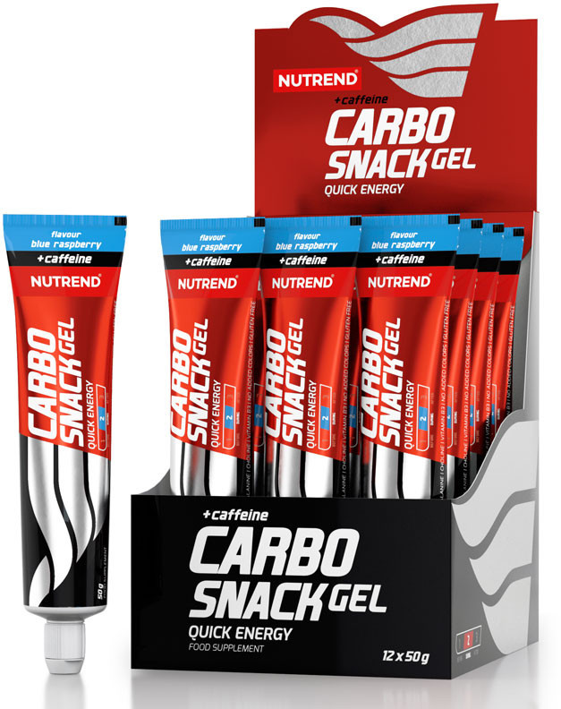 Nutrend Carbo Snack Gel + Caffeine Tubka 50g ZEL ENERGETYCZNY Z KOFEINA