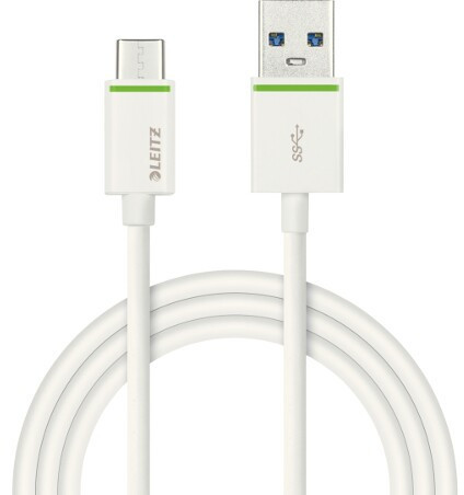 Leitz 63350001 Kabel Leitz Complete 1m USB-C na USB-A 3.1 Biały 63350001