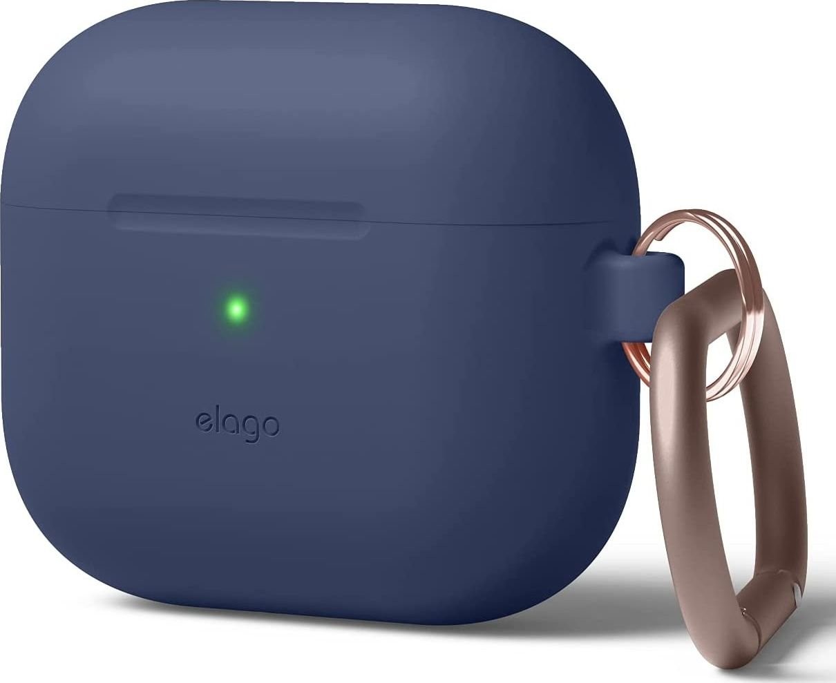Elago Elago AirPods 3 Silicone Hang Case etui z karabińczykiem do AirPods 3 indigo EAP3HG-HANG-JIN