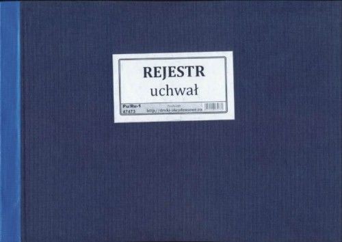 Firma krajewski Rejestr uchwał [Pu/Ru-1] Pu/Ru-1