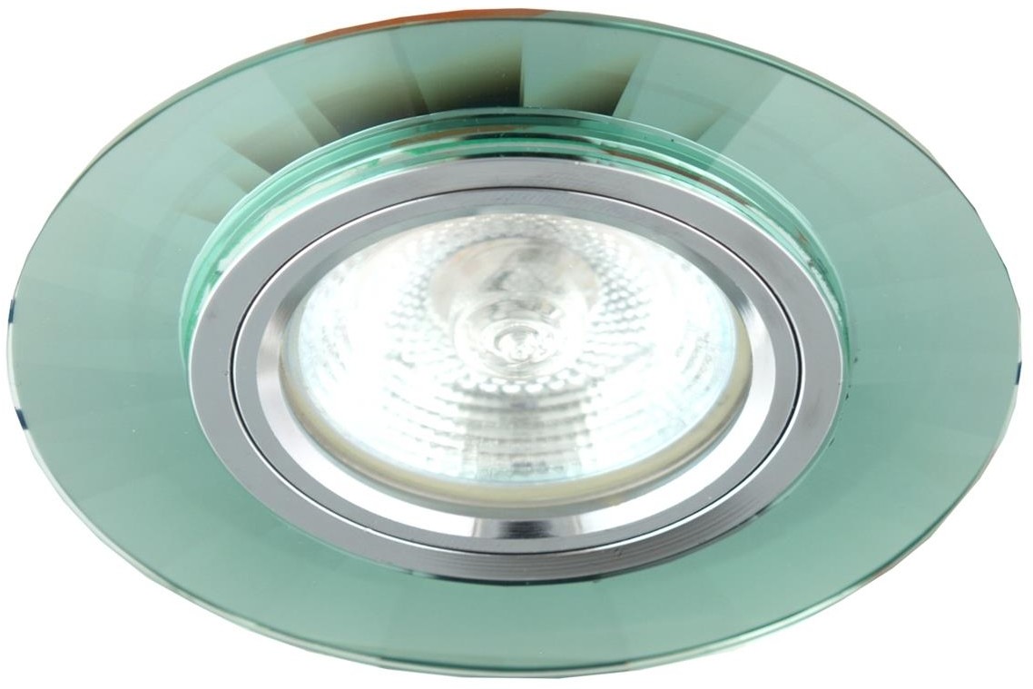 Candellux Podtynkowa halogenowa OPRAWA sufitowa OCZKO SS-10 2230422 chrom Zielony