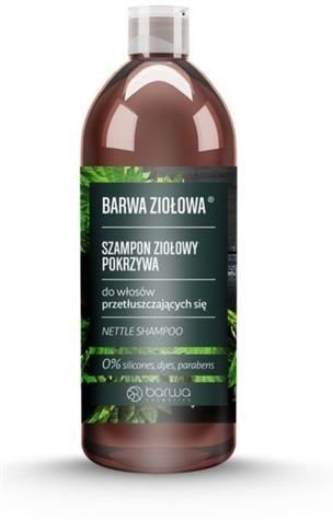 Barwa BARWA_Ziołowa szampon ziołowy do włosów przetłuszczających się Pokrzywa 480ml
