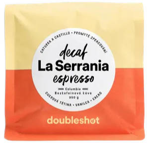 Doubleshot kawa bezkofeinowa Kolumbie La Serrania Decaf 350g DHKLSDECAFESP