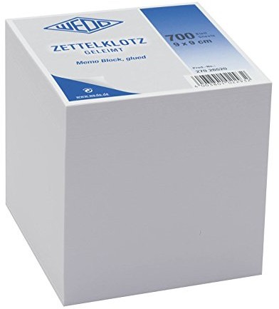 Wedo 27026520 Notatka-kartki o wyglądzie pnia (klejone bezdrzewny, 9 x 9 cm, 700 arkuszy) Biały 27026520