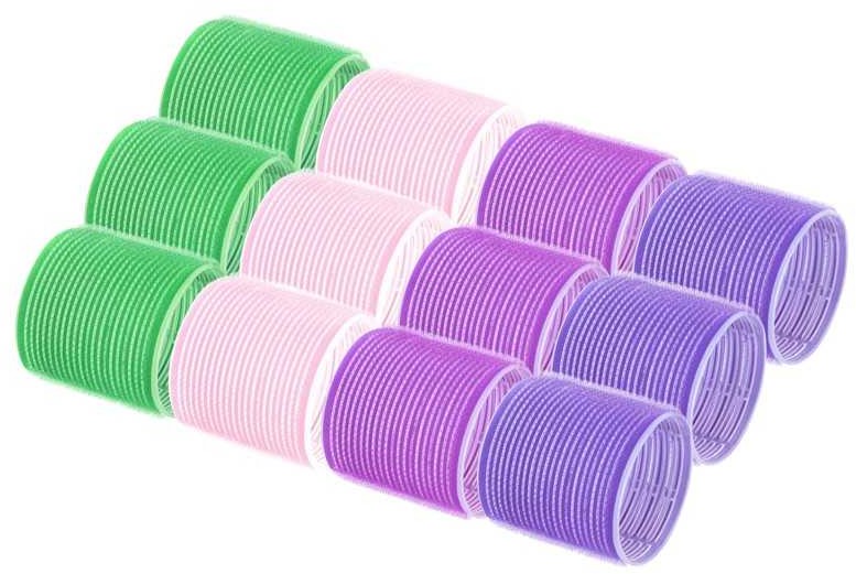 ACTIVESHOP WAŁKI DO WŁOSÓW RZEPY 6,4 CM 12SZT.