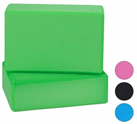 Relaxdays relaxdays blok do jogi w 2-częściowym zestawie, klocki do jogi do ćwiczeń jogi, pianka sztywna, antypoślizgowa, wys. x szer. x gł. 8 x 23 x 15 cm 10024091_53