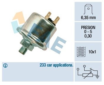 FAE Czujnik ciśnienia oleju FAE 14740