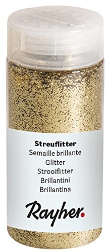 Rayher Hobby Rayher 3925806, sypanego, puszka 110 G, Pet, złota 3925806