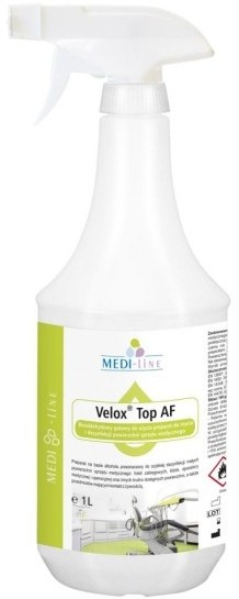Medisept Medi-Sept Velox Top AF-1 l. ze spryskiwaczem Preparat do dezynfekcji i mycia powierzchni nieinwazyjnych wyrobów medycznych SKAMEX ML429