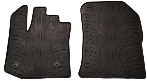Gledring Rubber ponieważ Mats zestaw gumowa mata Dacia Dokker furgon więcej zaciski montażowe (profil T, 2-częściowy