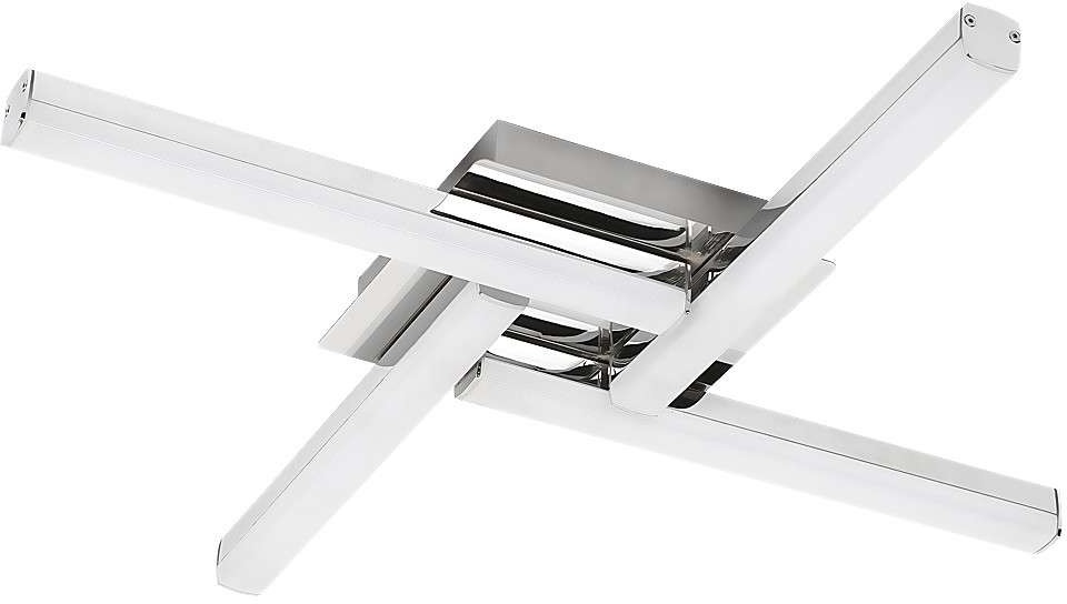 Rabalux Plafon LAMPA sufitowa ANTONIA 5896 kwadratowa OPRAWA do łazienki LED 24W listwy IP44 chrom 5896