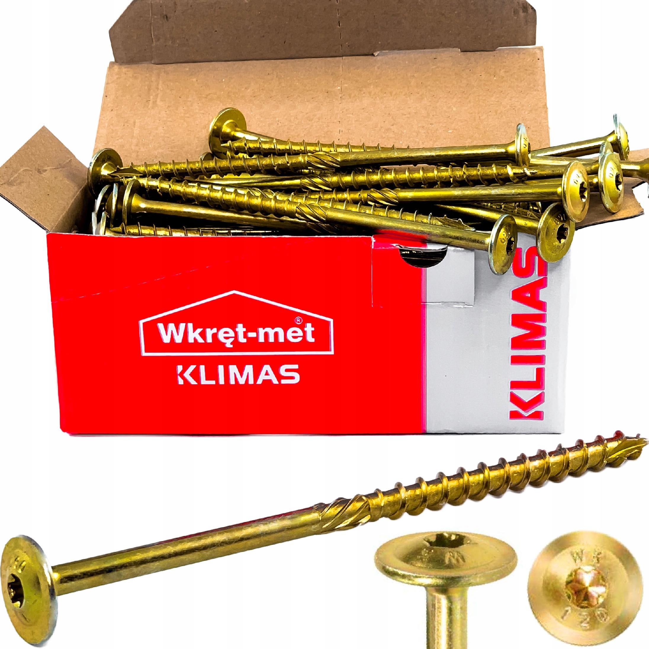 Wkręty ciesielskie do drewna talerzowe Torx 10x280