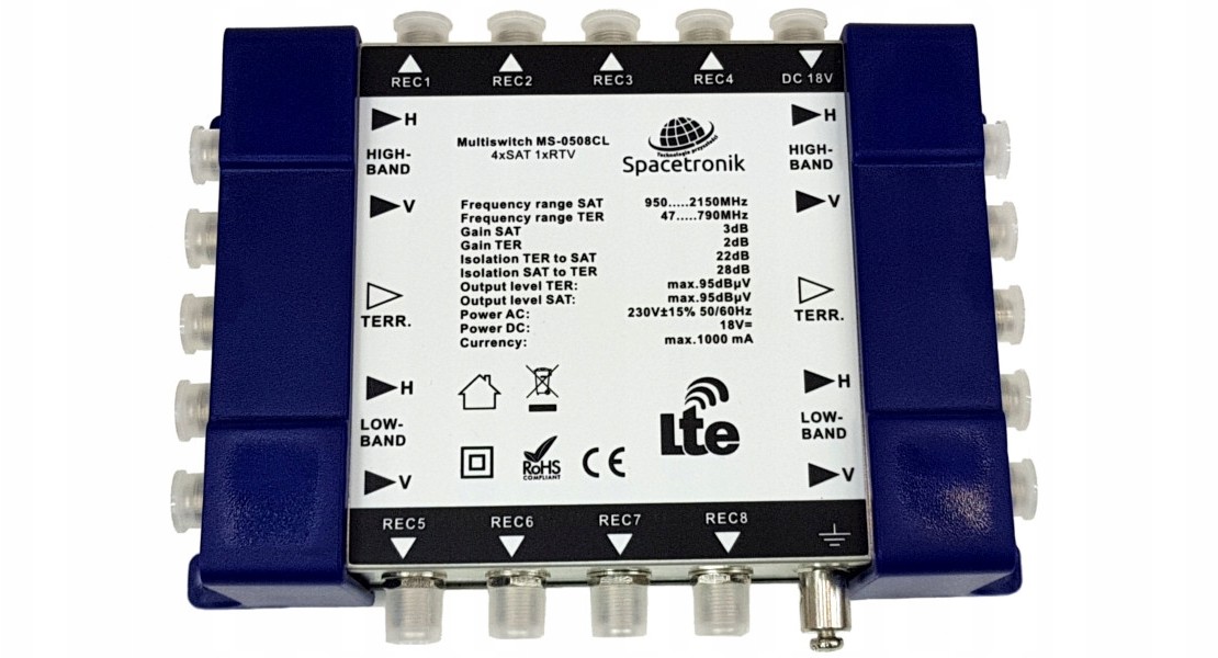 Spacetronik Multiswitch Pro Series MS-0508CL Lte