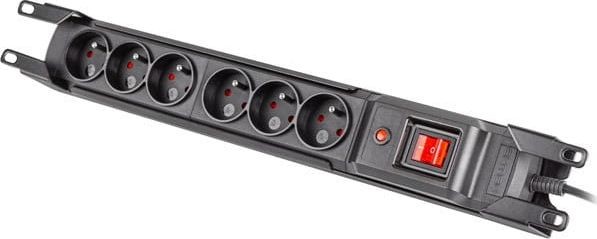 Armac Listwa przeciwprzepięciowa rack 19cali M6 1,5m 6x230v czarna M6/15/R/CZ M6/15/R/CZ