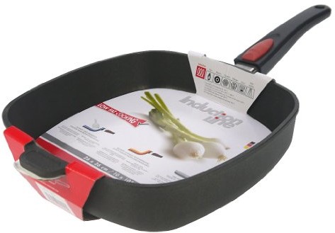 Woll patelnia z odlewu aluminiowego, czarna, czarny, 26  x  26  x  6.5 cm 1626IL