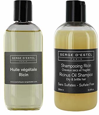 Serge D'Estel Paris Serge D Estel Paris szampon do zarostu bez siarczanu, olej rycynowy 250 ml, olej rycynowy 100 ml. Pielęgnacja suchych i kręconych włosów. Wspomaga wzrost włosów 468