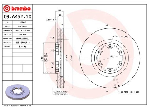 BREMBO 09.A452.10