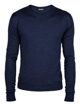 John & Paul Lekki sweter John & Paul z wełny merino - navy P9806