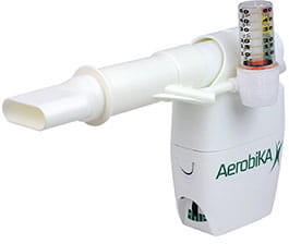 Trudell Medical Int. Trenażer oddechowy oscylator OPEP Aerobika z manometrem do drenażu, ewakuacji wydzieliny z płuc, ćwiczeń oddechowych