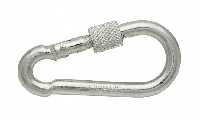 Karabińczyk Do Lin Skręcany Zabezpieczeniem 10x100