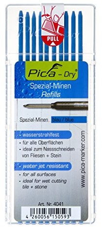 Pica Dry ersatzminen etui są wodoodporne, Blau 4041