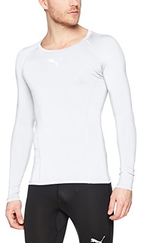 Puma męska ligi Base Layer Tee LS Shirt, biały, xxl 655920 04