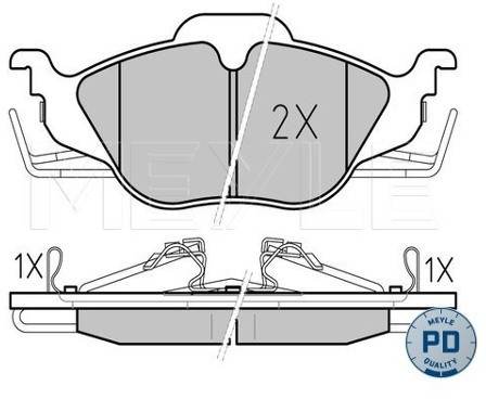Wulf Gaertner Autoparts Zestaw klocków hamulcowych, hamulce tarczowe Wulf Gaertner Autoparts 025 230 6317/PD