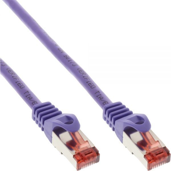 InLine Patchcord S/FTP PiMF Cat.6 PVC fioletowy 15m 76415P