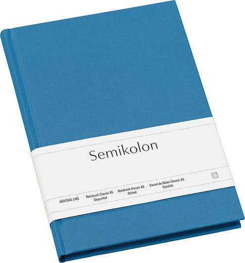 Semikolon Notes Uni Classic A5 niebieski w kropki 364092