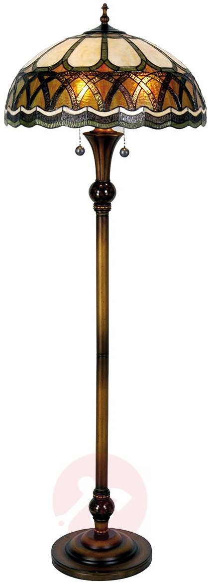 Clayre & Eef FLORIANE - lampa stojąca w stylu Tiffany