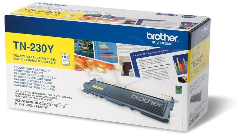 BROTHER Toner Brother TN230Y (oryginał TN-230Y; 1 400 stron; żółty) TN230Y
